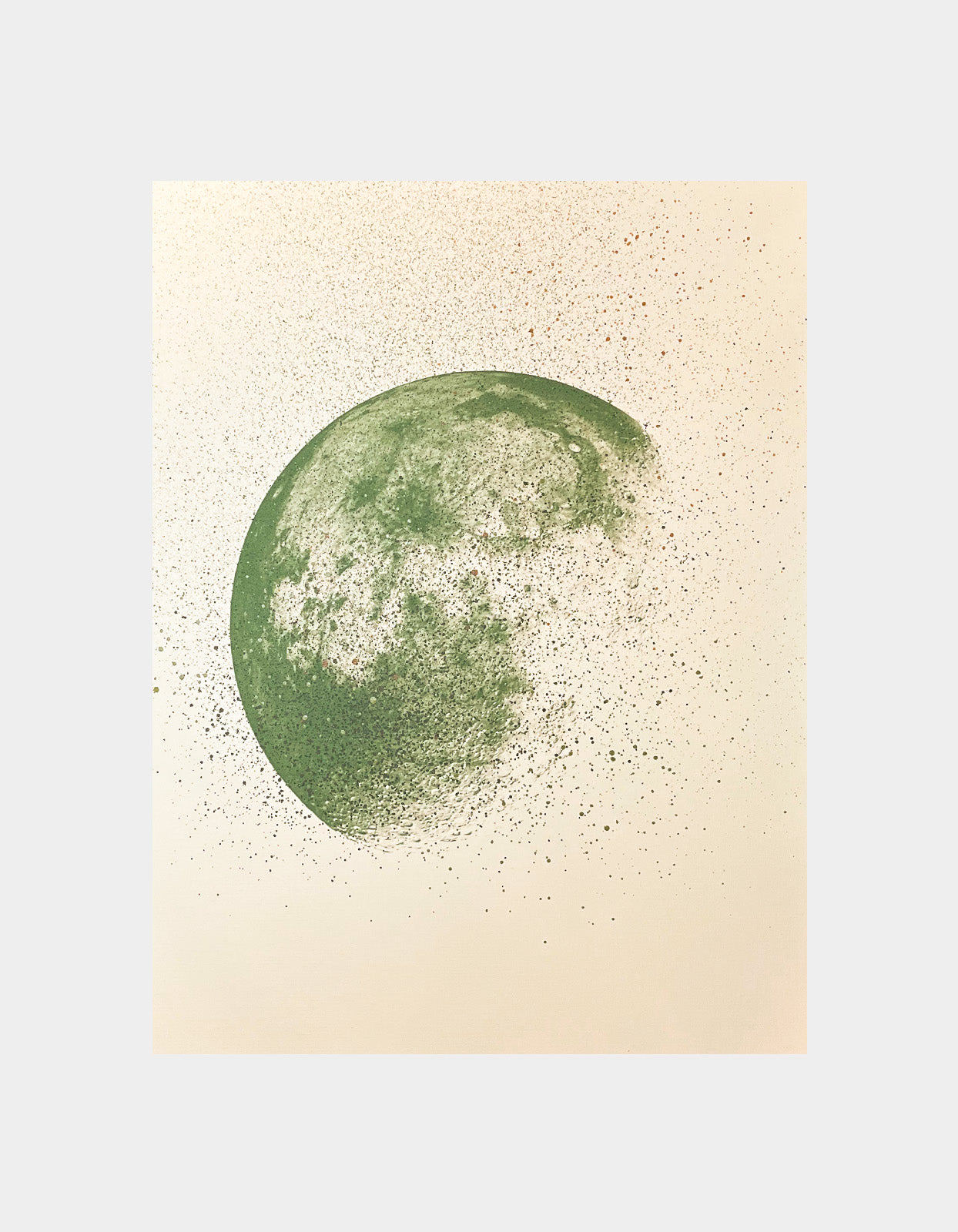 Moon - unika - 30x40cm