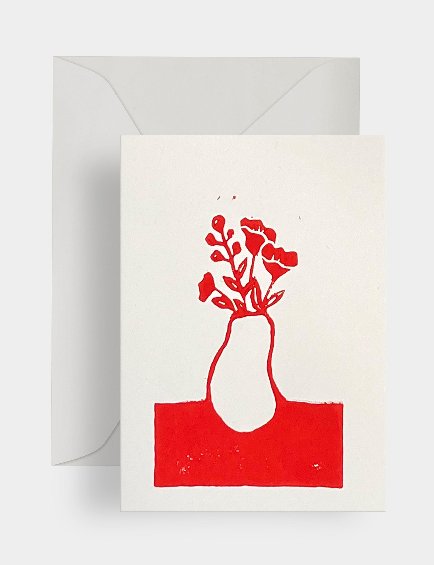 Vase - Linoleum print