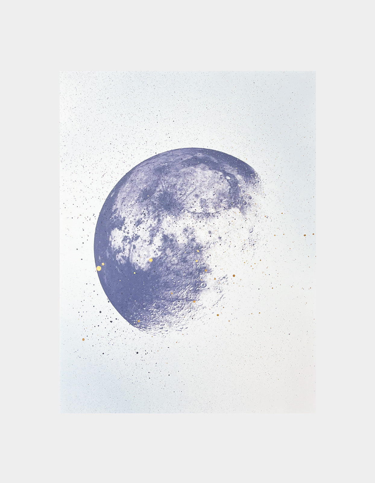 Moon - unika - 30x40cm